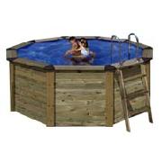 Gre 4.9 Metre Large Wood Covering Swimming Pool