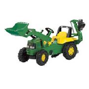 John Deere Tractor with Front and Rear Excavators