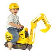 Micro Excavator Ride On with Hard Hat
