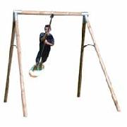 Plum Wooden Single Surf Swing