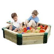 Woodland Wooden Hexagonal Sandpit