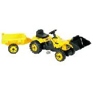 Tractor, Trailer, Scoop and Digger