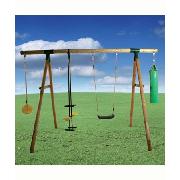 Plum Products Wood Frame Swing Set