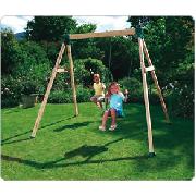 Wooden Double Swing