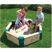 Wooden Hexagonal Sandpit