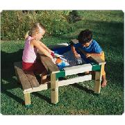 Wooden Table Sandpit