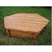 Garden Games Sandbox Wooden Lid