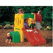 Little Tikes Twin Slide Tunnel Climber-Sunshine