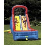 Dual-Lane Splash Attack Water Slide