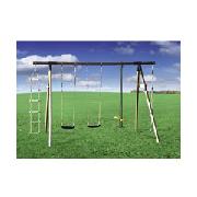Plum Orangutan Wooden Pole Set