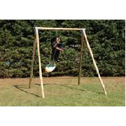 Plum Single Surf Wooden Swing Set